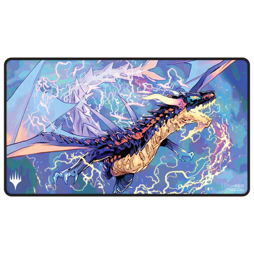 MTG Tarkir: Dragonstorm Black Stitched Playmat Mardu featuring Neriv, Heart of the Storm