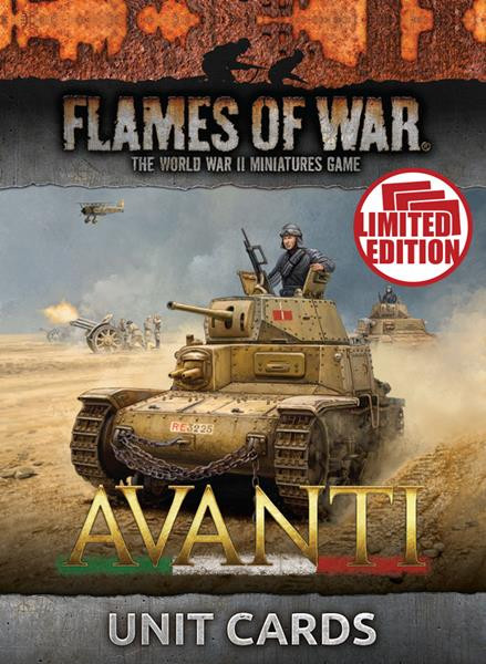 Flames of War - Avanti Unit Cards (21x Cards)