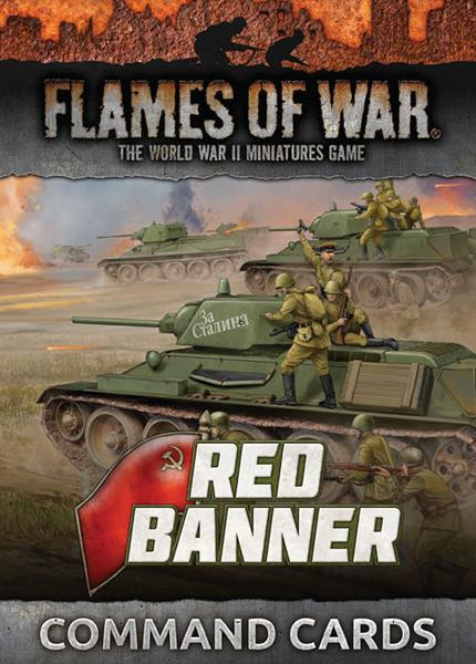 Flames of War - Red Banner Command Cards (45x Cards)