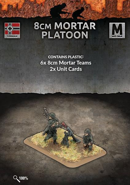 RARE! FLAMES OF WAR GE818 : SS-HEAVY MORTAR PLATOON neuf, sous