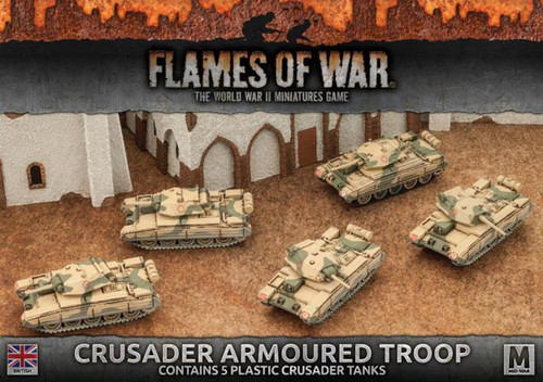 Flames of War - British - Crusader Armoured Troop (5x, Plastic)
