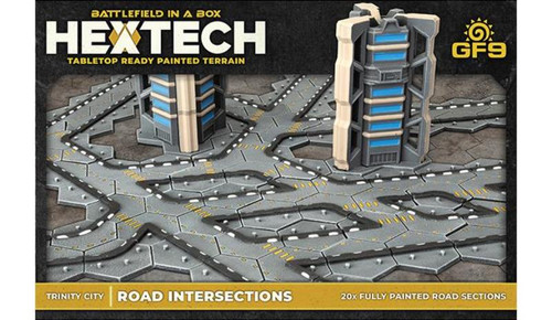 Battlefield in a Box HexTech: Trinity City - Road Intersections (x20)