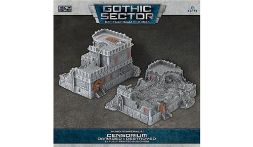 Battlefield in a Box - Gothic Sector: Mundus Imperialis Damaged & Destroyed Censorium (x2)