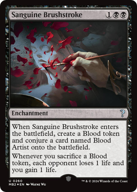 Sanguine Brushstroke (Foil)
