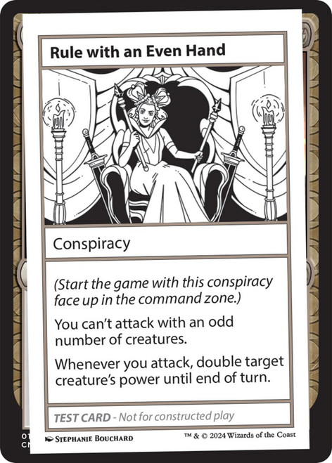 Rule with an Even Hand (Playtest Card - Mystery Booster 2)