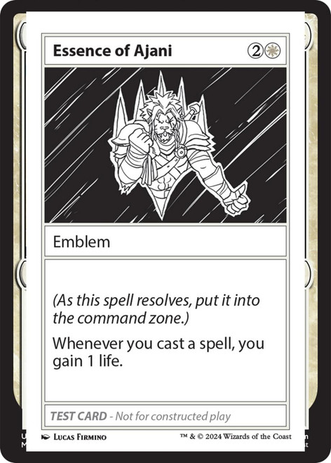 Essence of Ajani (Playtest Card - Mystery Booster 2)