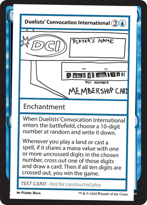 Duelists' Convocation International (Playtest Card - Mystery Booster 2)