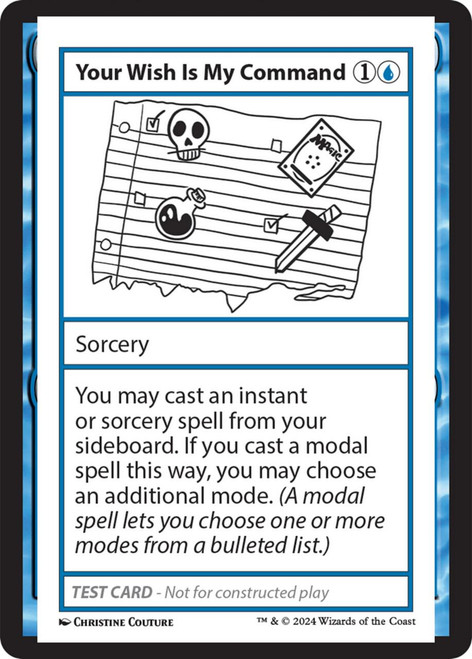 Your Wish Is My Command (Playtest Card - Mystery Booster 2)
