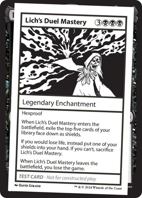 Lich's Duel Mastery (Playtest Card - Mystery Booster 2)
