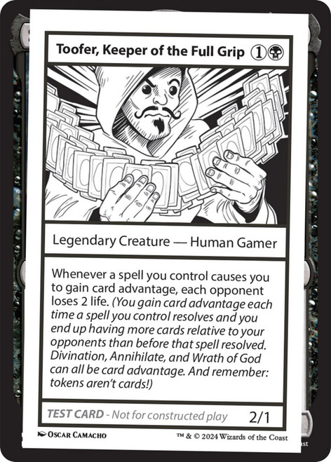 Toofer, Keeper of the Full Grip (Playtest Card - Mystery Booster 2)