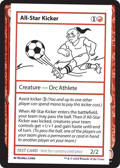 All-Star Kicker (Playtest Card - Mystery Booster 2)