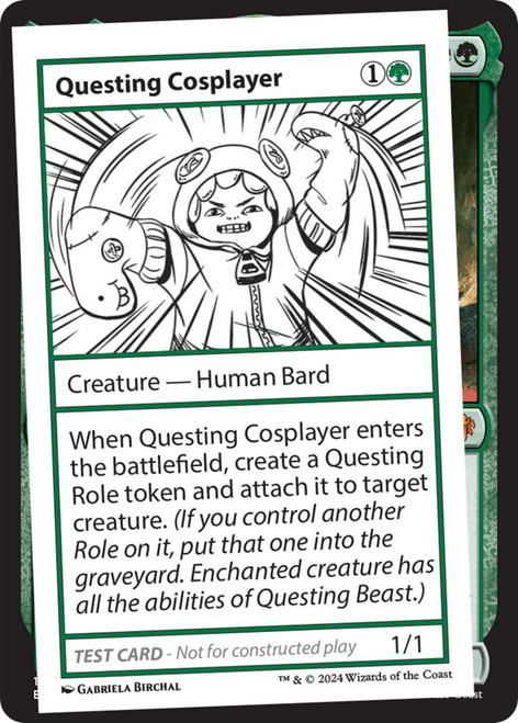 Questing Cosplayer (Playtest Card - Mystery Booster 2)
