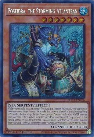 SUDA-EN016 Poseidra, the Storming Atlantean (Secret Rare)