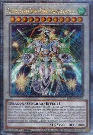SUDA-EN039 Crystal Clear Wing Over Synchro Dragon (Quarter Century Secret Rare)