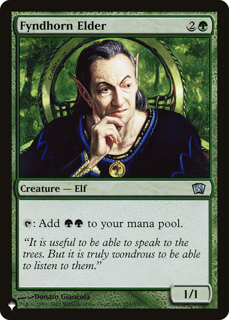 Fyndhorn Elder (The List Reprint)