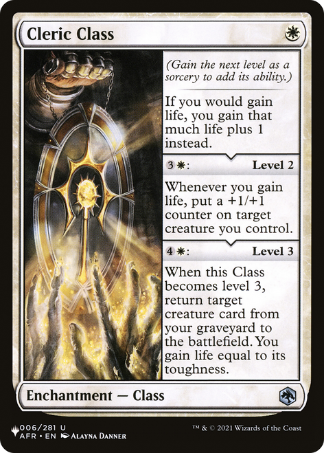 Cleric Class (The List Reprint)