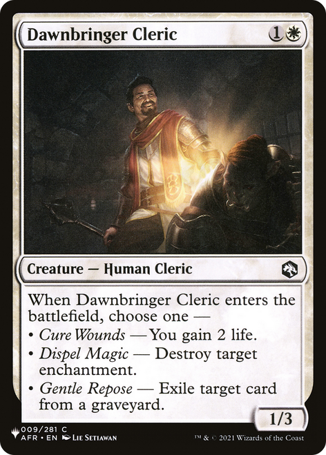 Dawnbringer Cleric (The List Reprint)