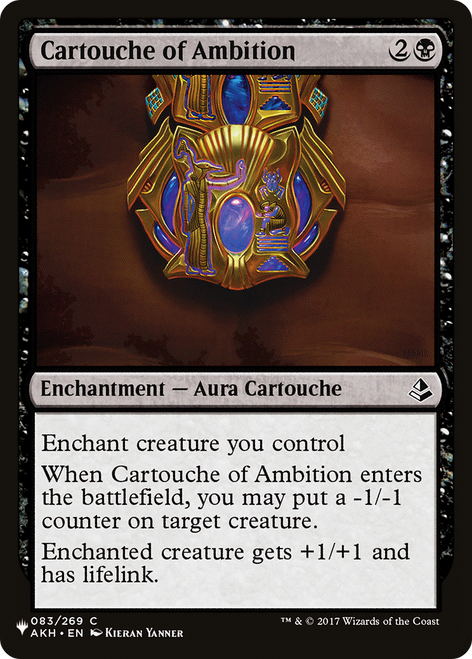 Cartouche of Ambition (The List Reprint)
