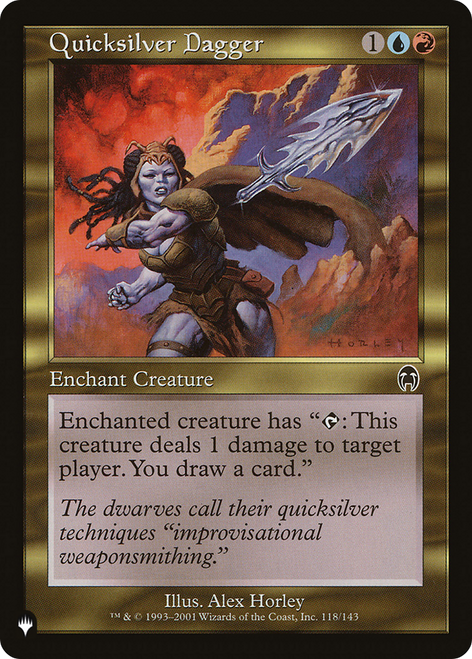 Quicksilver Dagger (The List Reprint)