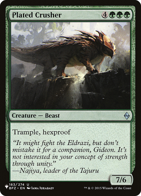 Plated Crusher (The List Reprint)