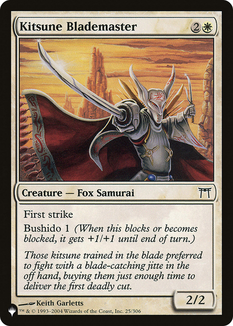 Kitsune Blademaster (The List Reprint)