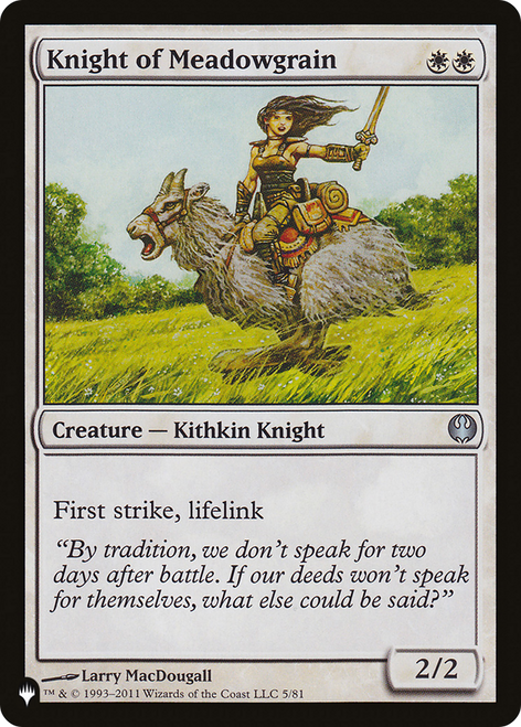 Knight of Meadowgrain (The List Reprint)