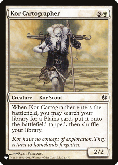 Kor Cartographer (The List Reprint)