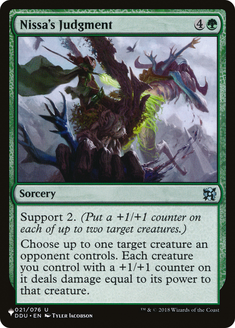 Nissa's Judgment (The List Reprint)