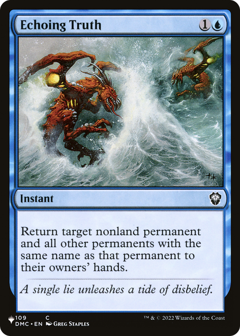 Echoing Truth (The List Reprint)