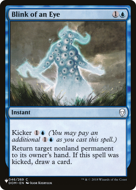 Blink of an Eye (The List Reprint)