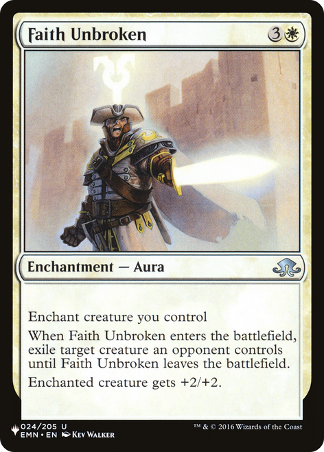 Faith Unbroken (The List Reprint)