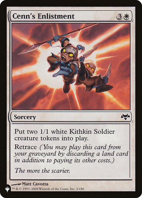Cenn's Enlistment (The List Reprint)