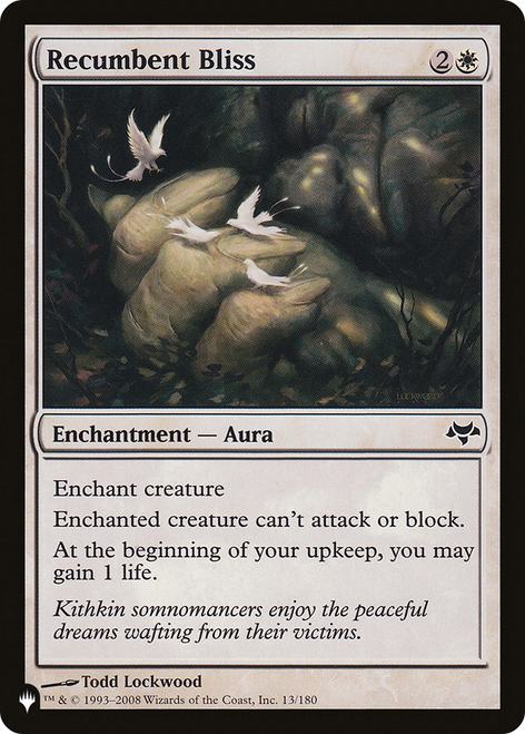 Recumbent Bliss (The List Reprint)