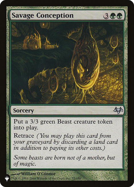 Savage Conception (The List Reprint)
