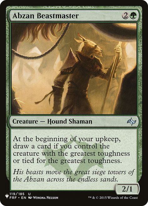 Abzan Beastmaster (The List Reprint)