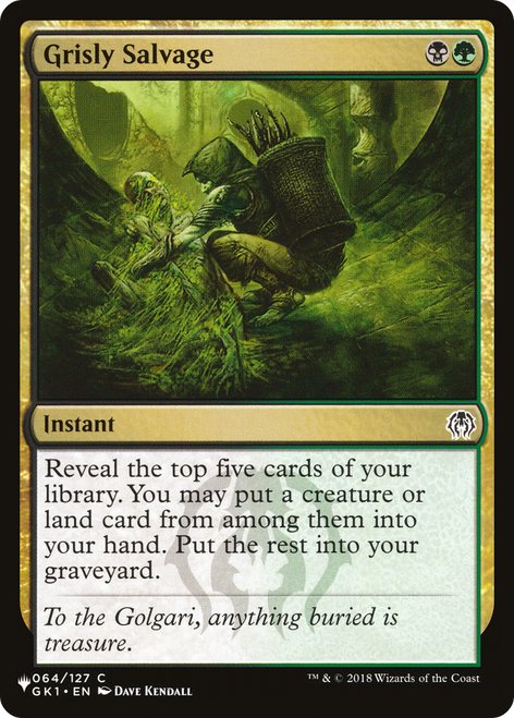 Grisly Salvage (The List Reprint)