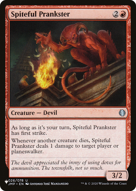 Spiteful Prankster (The List Reprint)