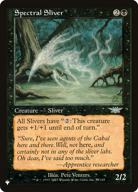 Spectral Sliver (The List Reprint)