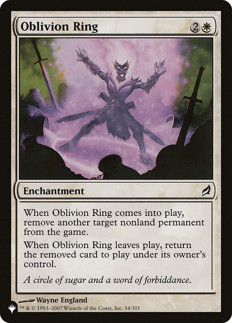 Oblivion Ring (The List Reprint)
