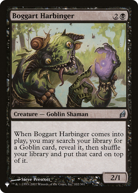 Boggart Harbinger (The List Reprint)