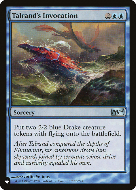 Talrand's Invocation (The List Reprint)