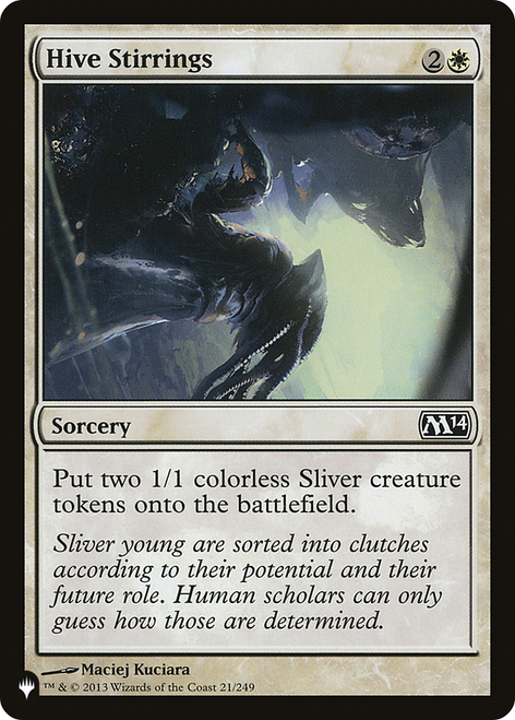 Hive Stirrings (The List Reprint)