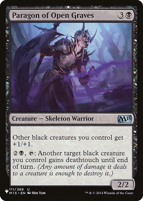 Paragon of Open Graves (The List Reprint)