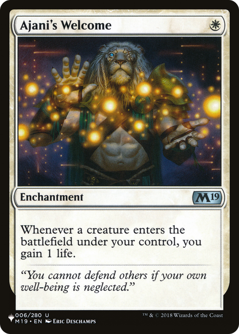 Ajani's Welcome (The List Reprint)