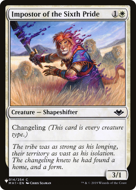 Impostor of the Sixth Pride (The List Reprint)