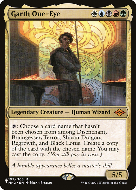 Garth One-Eye (The List Reprint)