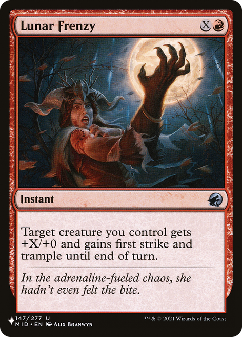 Lunar Frenzy (The List Reprint)