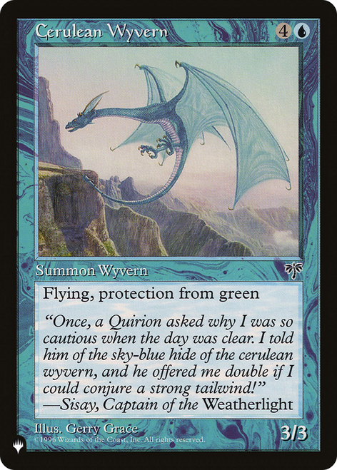 Cerulean Wyvern (The List Reprint)