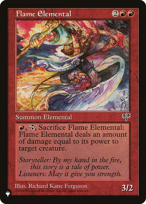 Flame Elemental (The List Reprint)