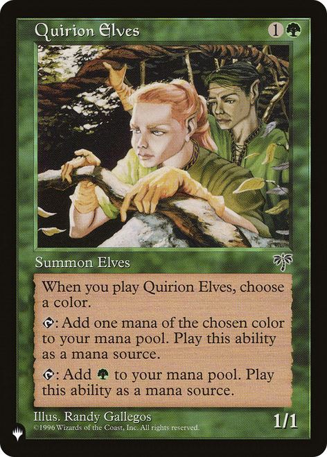 Quirion Elves (The List Reprint)